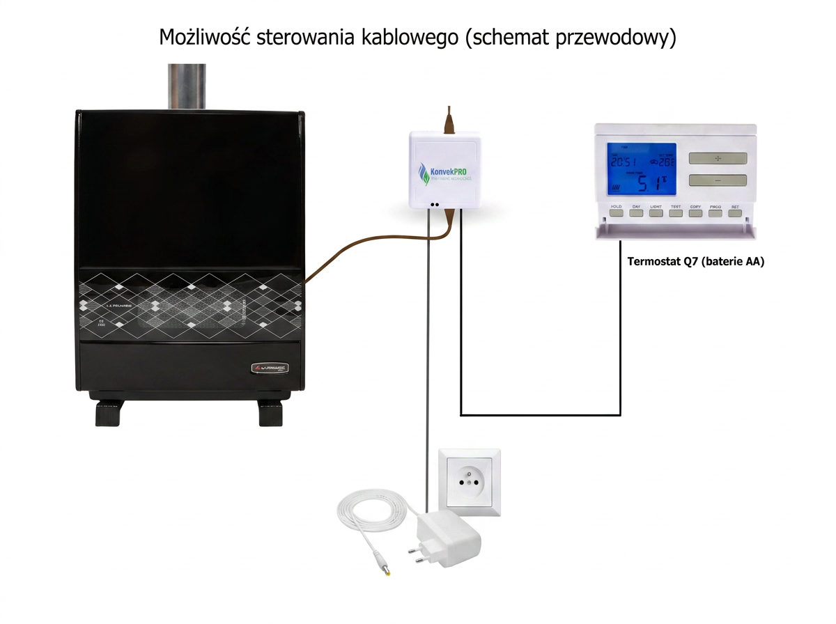 Piecyk gazowy z termostatem cyfrowym